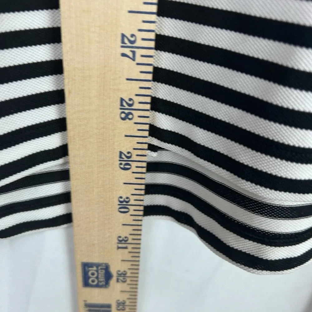 RLX Ralph Lauren‎ Golf Polo Shirt Mens Small Black White Striped Folds of Honor